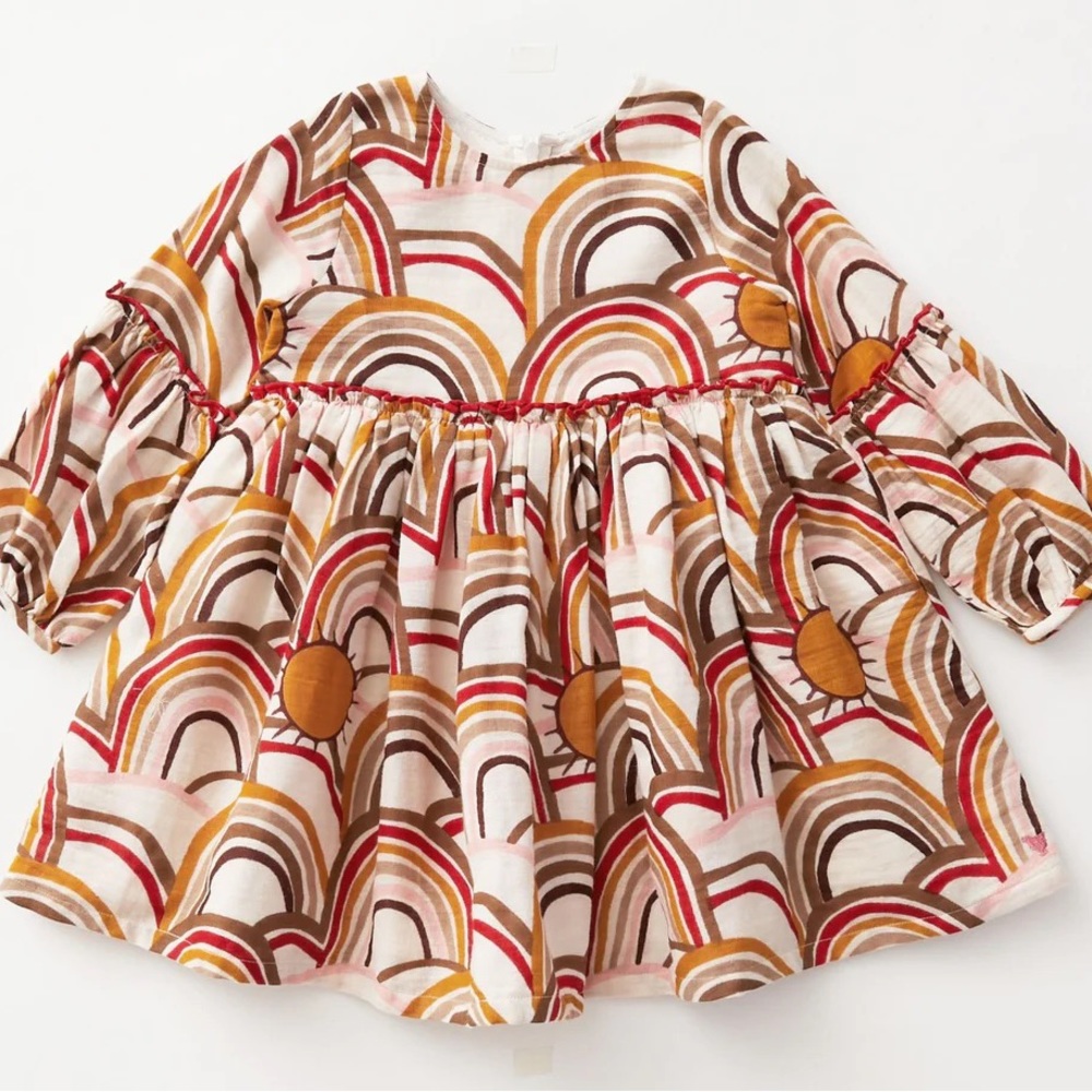 Pink Chicken Rainbow Cecilia Dress sz 4